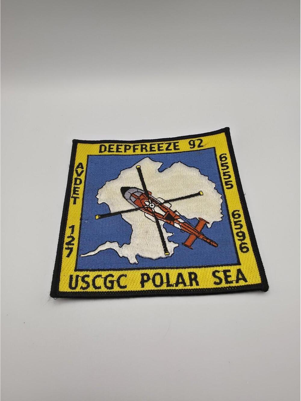 Vtg. USCGC Coast Guard Polar Sea Polar Operations AVDET 127 Deep Freeze 92 Patch
